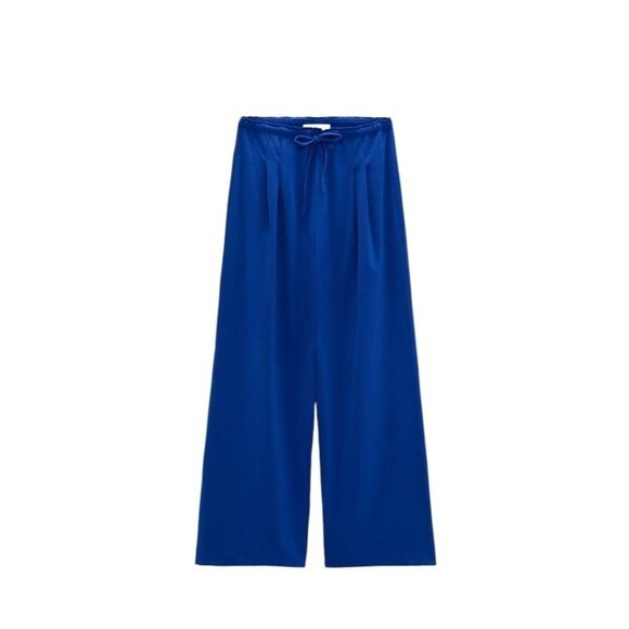 ZARA WIDE PANT Blue SIZE S | 1014/337/407 - Picture 1 of 4